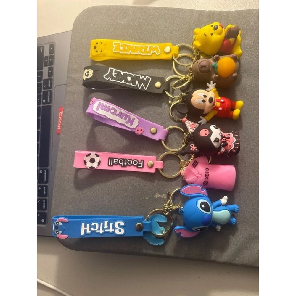 Cute Character Keychain Bundle – 6 Assorted Keychains - Picture 2 of 5